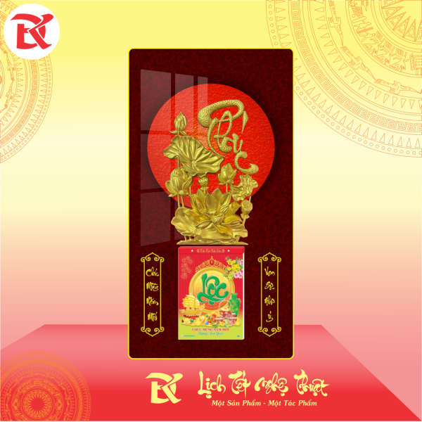 Lịch Thư Pháp và Hoa Sen