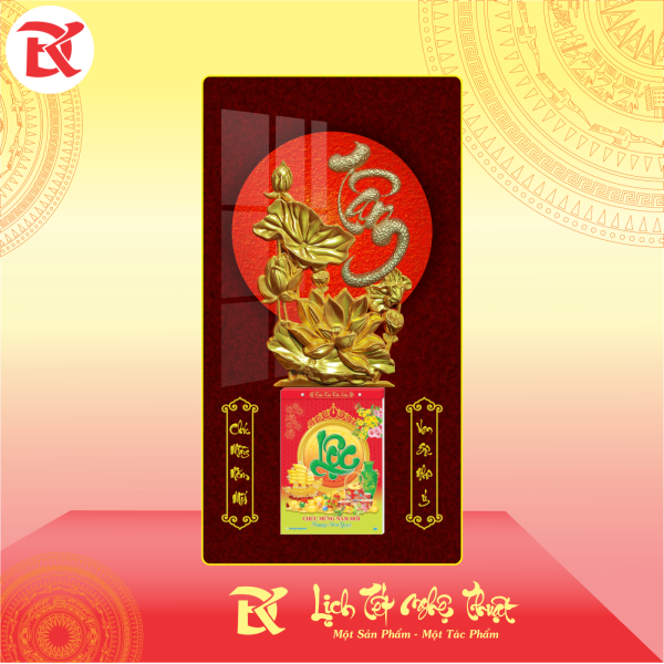 Lịch Thư Pháp và Hoa Sen