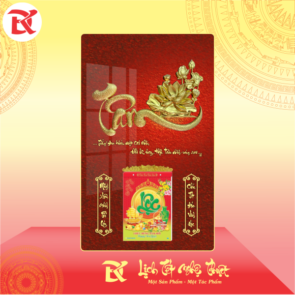 Mẫu Lịch Thư Pháp PHÚC - LỘC - TÂM