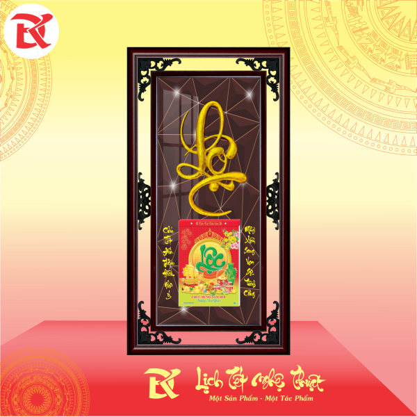 Lịch thư pháp chữ LỘC- PHÚC - THỌ - TÂM