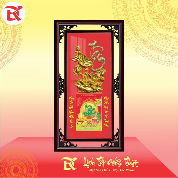 Lịch Thư Pháp và Hoa Sen