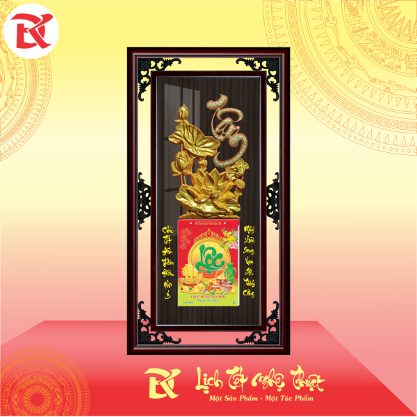 Lịch Thư Pháp và Hoa Sen